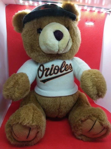 Baltimore Orioles 10" Baseball Bear Plush Cover