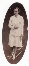 DOROTHY ROUND LITTLE 1935 Oval Tennis Card of Tennis Hall of Fame Wimbledon