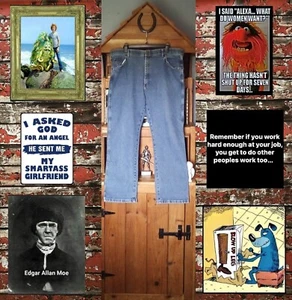 (11-35) "WRANGLER" MEN'S Sz. 40 X 29 (28 3/4) REGULAR EXPANDO-WAIST JEAN PANTS - Picture 1 of 17