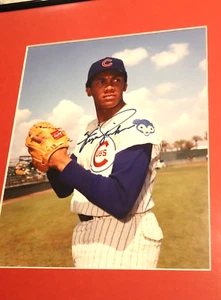 Autographed FERGIE JENKINS Chicago Cubs 8x10 Print Archival Mounted Matted Frame - Picture 1 of 4
