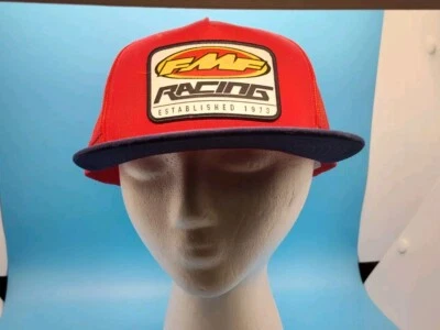 Chapéu Snapback Caminhoneiro FMF Racing Masculino Vermelho Pineville Tamanho Único Novo com etiquetas - Imagem 1 de 4