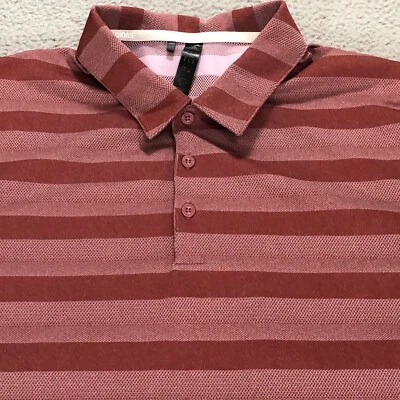 Camisa Polo Adidas Para Hombre Talla XL Rayas Rojas Golf Manga Corta Extra Grande Foto 1 de 4
