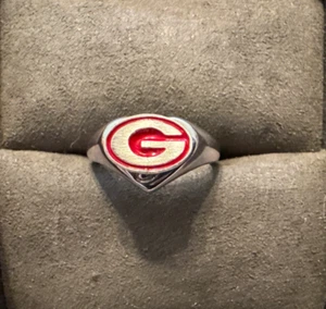 Nuevo anillo de sello de plata esterlina UGA Universidad de Georgia - Imagen 1 de 4