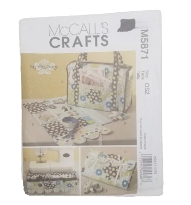 McCall's 5871 Project Tote Organizer Pincushion Machine Apron Pattern  - Image 1 of 4