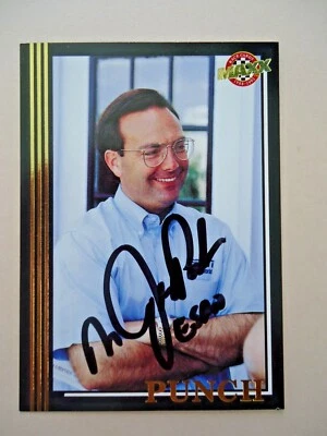 Dr. Jerry Punch - 1992 Maxx NASCAR Autographed Racing card # U30 - Reporter - Image 1 of 2