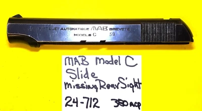 MAB MODELO C FÁBRICA .380 ACP ARTÍCULO DE DIAPOSITIVA # #24-712 Foto 1 de 4