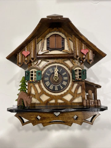 German Cuckoo Clock Quartz-Movement by Engstler (8” inches tall & wide) Cover