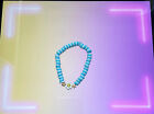 Cute Baby blue and white Ray of Sunshine Clay Bead bracelet