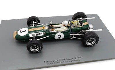 SPARK BRABHAM BT19 J BRABHAM WORLD CHAMPION 1966  GERMAN GP 1-18 F1 - Image 1 of 4