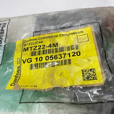 DANFOSS COMMERCIAL COMPRESSOR MTZ22-4M PART, KIT MTZ224M, MTZ22JC4C NEW - Image 1 of 4