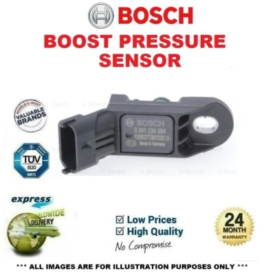 BOSCH BOOST PRESSURE SENSOR for ABARTH GRANDE PUNTO 1.4 2007-2010 - Image 1 of 4