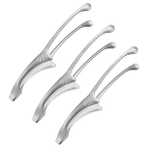 3 Pcs Korean and Japanese BBQ Tongs 10 Inch Barbecue Tongs 304 Stainless Stee... - Picture 1 of 6