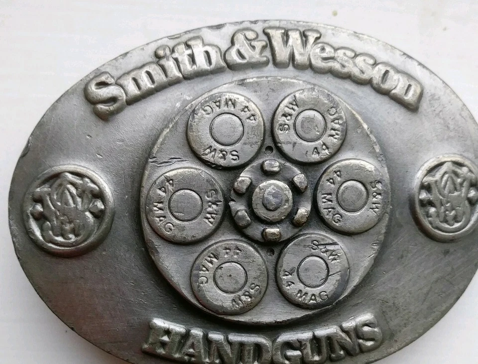Smith And Wesson Vintage 1989 Handgun Belt Buckle B-300 B1 - Imagem 1 de 2