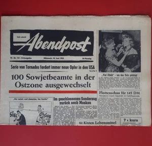 Correo vespertino del * 10 de junio de 1953 * LUCHA DE PODER EN LA ZONA ORIENTAL HONECKER/ULBRICHT A 63 - Imagen 1 de 2