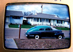 1951 Bakersfield CA Residential Street View 35mm Color Slide Photo Kern County - Picture 1 of 3