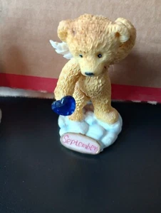 bear angel figurines With Birthstone For September - Picture 1 of 1