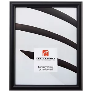 0,75" Schwarz Abgerundeter Bilderrahmen, Modern Wand oder Tischplatte Display - Größe wählbar - Bild 1 von 8