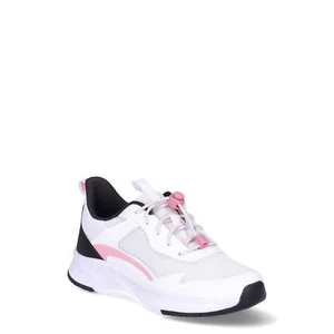 Zapatillas deportivas Athletic Works para niñas pequeñas talla 13 blancas 100 % poliéster - Imagen 1 de 5