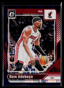 2024-25 Donruss Optic #212 Bam Adebayo Purple Shock - Picture 1 of 2