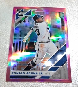 2019 Panini Donruss Optic - Ronald Acuña Jr. #177 Pink Prizm - Picture 1 of 2