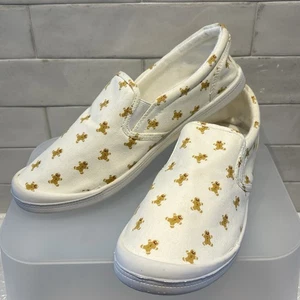 Isaac Mizrahi Damen-Slipper Halbschuhe neu ohne Karton cremeweiß Lebkuchen Größe 9,5 - Bild 1 von 6