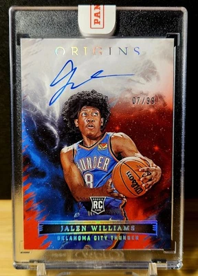 2022-23 Jalen Williams Panini Origins On Card Auto Red /99 Rookie RC SSP - Image 1 of 4