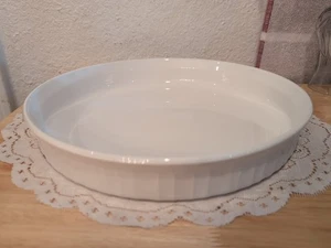 CorningWare 10" Francés Blanco Quiche Tarta Pastel Plato F-3-B - Imagen 1 de 5