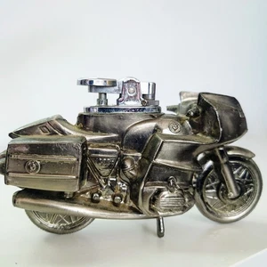 Vintage BMW 1000cc Motorcycle Table Lighter Japan Metal Collectible - Working - Foto 1 di 11