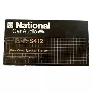National Car Audio. EAB-S412 Dual Cone Speaker System Brand New - Picture 1 of 7