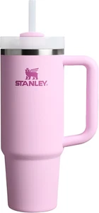 Becher mit Griff/Strohhalm 30 Unzen 3 Positionen Deckel Edelstahl Kirschblüte - Bild 1 von 11