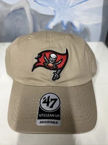 '47 Khaki Tampa Bay Buccaneers Clean Up Adjustable Hat - Picture 1 of 3