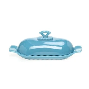 Stick Butter Dish Georgia Blue Anna Collection by Mosser Glass USA - Picture 1 of 1