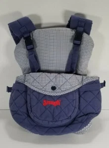 Vintage Snugli Double Comfort Baby Carrier Backpack Evenflo 7-23 lbs Plaid - Picture 1 of 3