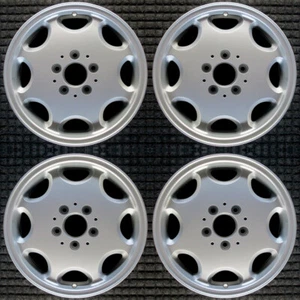 Mercedes-Benz E300D All Silver 15" OEM Wheel Set 1996 to 1997 - Picture 1 of 1