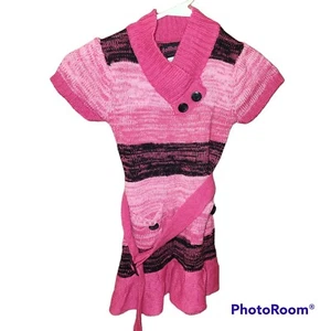 Dollhouse Girls Pink Sweater Dress Size S/4 - Picture 1 of 4
