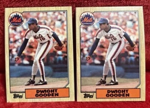 1987 TOPPS #130 DWIGHT GOODEN 2 CARD LOT OF SAME CARD NEW YORK METS Good - Bild 1 von 2