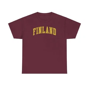 Finnland Shirt Geschenke T-Shirt T-Shirt Rundhalsausschnitt kurzärmelig - Bild 1 von 5
