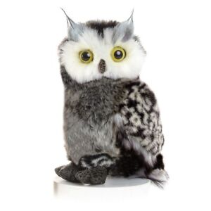 Aurora 9" Barney Grey Owl Plush Toy Brand New
