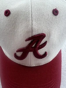 Alabama Crimson Tide Hat Men Cap White Red Nike True 7 1/4 Fitted Baseball Sport - Picture 1 of 10