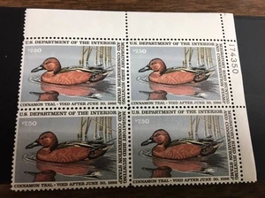 US RW52 PB Federal Duck Stamp - mint never hinged - very nice 1985 stamp - Picture 1 of 2