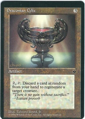 Draconian Cylix Fallen Empires Rare – MTG Magic the Gathering Card - Image 1 of 2