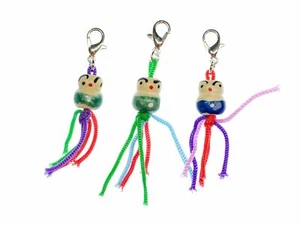 3er Set Glückspüppchen Charm Miniblings Anhänger Holzpüppchen Puppe Püppchen - Bild 1 von 3