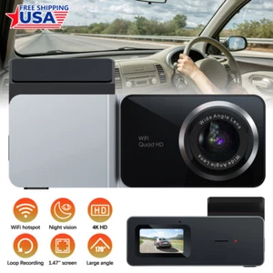 4K Car Dash Cam HD 1080P GPS Video Recorder Camera G-Sensor Parking Monitor DVR - Picture 1 of 12