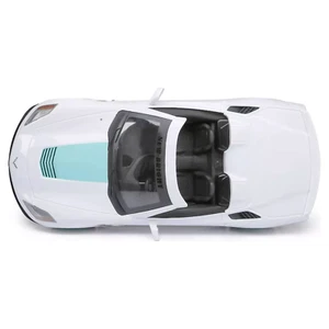 New Bright 1:8 Corvette Battery Radio Control Sports Car, White - Picture 1 of 7