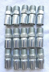 15 Eaton Weatherhead 08E-108 Hydraulic Hose Fitting,Crimpable, lot FREE SHIPPING - Picture 1 of 2