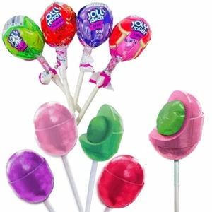 50 Pack Jolly Rancher Filled Pops Assorted Fruit Flavored Hard Candy Lollipops - Picture 1 of 5