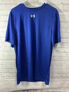 Under Armour Mens Heatgear Locker 2.0 1305775 Royal Blue Athletic Tshirt NWT - Picture 1 of 6