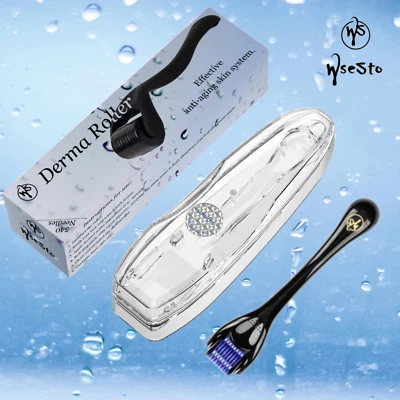 Derma Roller 1,0 - 1,5 mm Blau 540 Titan Mikronadel Anti Aging Massage WseSto - Bild 1 von 4