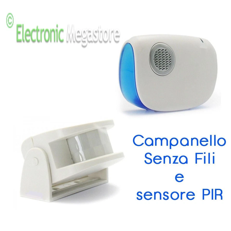 AVIDSEN Campanello Con Sensore Movimento Senza Fili Per Negozio Con Allarme Sonoro