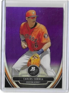 Carlos Correa 2013 Bowman Platinum Prospects Purple Chrome #BPCP23 RC Twins - Picture 1 of 1